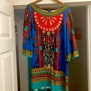 Flying Tomato colorful mini dress Sz Large New w/tags
